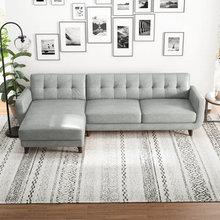 Load image into Gallery viewer, Adorn Homez Edina L shape Sofa - 5 Seater - in Premium Leatherette