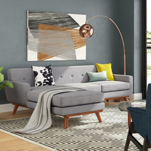 Load image into Gallery viewer, Adorn Homez Axel L Shape (4 Seater) Sofa Sectional in Linen-Cotton Fabric
