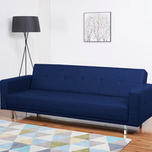 Load image into Gallery viewer, Adorn Homez Graham Sofa Cum Bed in Leatherette