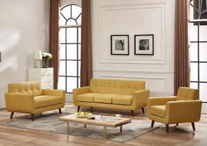 Adorn Homez Hanoi 3+2+1 Sofa Set (6 Seater) in Fabric