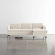 Load image into Gallery viewer, Adorn Homez Pearl L shape Sofa (4 Seater) in Velvet Fabric