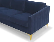 Load image into Gallery viewer, Adorn Homez Pearl L shape Sofa (4 Seater) in Velvet Fabric