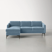 Load image into Gallery viewer, Adorn Homez Pearl L shape Sofa (4 Seater) in Velvet Fabric