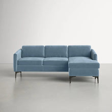 Load image into Gallery viewer, Adorn Homez Pearl L shape Sofa (4 Seater) in Velvet Fabric