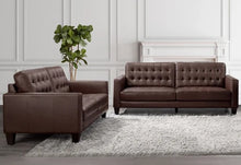Load image into Gallery viewer, Adorn Homez Kyoto 3+2 Sofa Set (5 Seater) in Leatherette