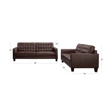 Load image into Gallery viewer, Adorn Homez Kyoto 3+2 Sofa Set (5 Seater) in Leatherette
