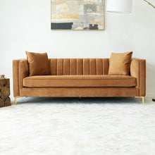 Load image into Gallery viewer, Adorn Homez Jacky 3 Seater Sofa in Premium Suede Velvet Fabric