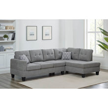 Load image into Gallery viewer, Adorn Homez Austin L Shape Sofa Set (5 Seater) In Premium Fabric