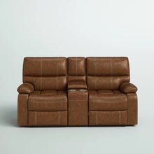 Load image into Gallery viewer, Adorn Homez Daniel 2 Seater Automatic Recliner in Leatherette with Glass Holder