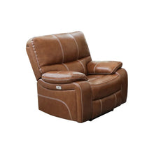 Load image into Gallery viewer, Adorn Homez Hendrik 1 Seater Automatic Recliner in Leatherette with Mobile Charger