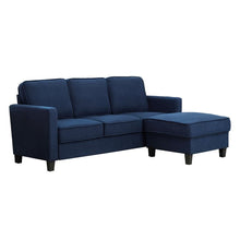 Load image into Gallery viewer, Adorn Homez Riga 3 Seater Sofa + Ottoman in Linen Fabric