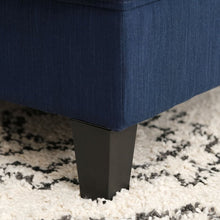 Load image into Gallery viewer, Adorn Homez Riga 3 Seater Sofa + Ottoman in Linen Fabric