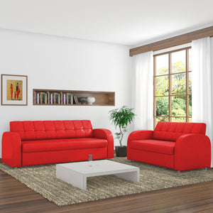 Adorn Homez Atlanta Sofa Set 3+2 in Leatherette