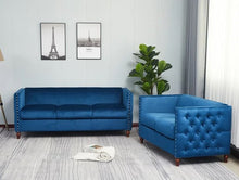Load image into Gallery viewer, Adorn Homez Quito 3+2 (5 Seater) Sofa Set in Premium Velvet Fabric