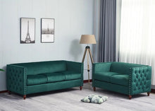 Load image into Gallery viewer, Adorn Homez Quito 3+2 (5 Seater) Sofa Set in Premium Velvet Fabric