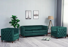 Load image into Gallery viewer, Adorn Homez Quito 3+1+1 (5 Seater) Sofa Set in Premium Velvet Fabric
