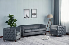 Load image into Gallery viewer, Adorn Homez Quito 3+1+1 (5 Seater) Sofa Set in Premium Velvet Fabric
