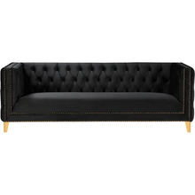 Load image into Gallery viewer, Adorn Homez Hamilton Chesterfield Premium 3 Seater Sofa in Suede Velvet Fabric