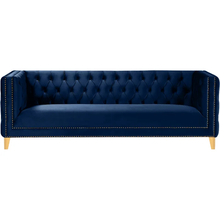 Load image into Gallery viewer, Adorn Homez Hamilton Chesterfield Premium 3 Seater Sofa in Suede Velvet Fabric