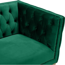 Load image into Gallery viewer, Adorn Homez Hamilton Chesterfield Premium 3 Seater Sofa in Suede Velvet Fabric