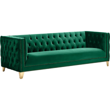 Load image into Gallery viewer, Adorn Homez Hamilton Chesterfield Premium 3 Seater Sofa in Suede Velvet Fabric