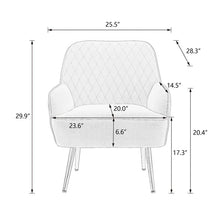 Load image into Gallery viewer, Adorn Homez Pedro Accent Chair in Velvet Fabric