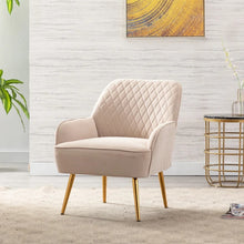 Load image into Gallery viewer, Adorn Homez Pedro Accent Chair in Velvet Fabric