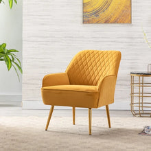 Load image into Gallery viewer, Adorn Homez Pedro Accent Chair in Velvet Fabric