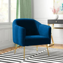 Load image into Gallery viewer, Adorn Homez Felipe Accent Chair in Premium Velvet Fabric