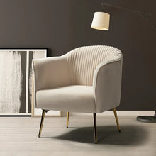 Load image into Gallery viewer, Adorn Homez Felipe Accent Chair in Premium Velvet Fabric