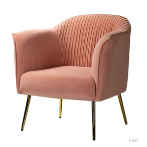 Adorn Homez Felipe Accent Chair in Premium Velvet Fabric
