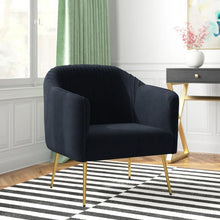 Load image into Gallery viewer, Adorn Homez Felipe Accent Chair in Premium Velvet Fabric