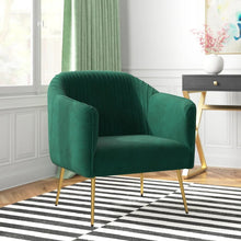 Load image into Gallery viewer, Adorn Homez Felipe Accent Chair in Premium Velvet Fabric