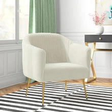 Load image into Gallery viewer, Adorn Homez Felipe Accent Chair in Premium Velvet Fabric