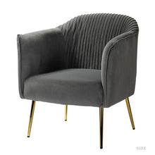 Load image into Gallery viewer, Adorn Homez Felipe Accent Chair in Premium Velvet Fabric
