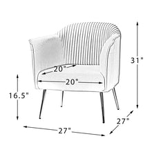 Load image into Gallery viewer, Adorn Homez Felipe Accent Chair in Premium Velvet Fabric