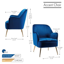Load image into Gallery viewer, Adorn Homez Kevin Accent Chair in Fabric