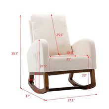 Load image into Gallery viewer, Adorn Homez Clare Rocking Chair in Fabric