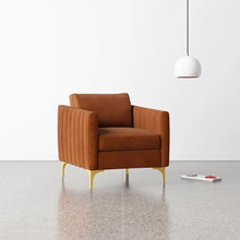 Load image into Gallery viewer, Adorn Homez Bruno Accent Chair in Premium Velvet Fabric