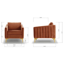 Load image into Gallery viewer, Adorn Homez Bruno Accent Chair in Premium Velvet Fabric
