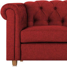 Load image into Gallery viewer, Adorn Homez Strathford Chesterfield Premium Sofa 1 Seater in Fabric
