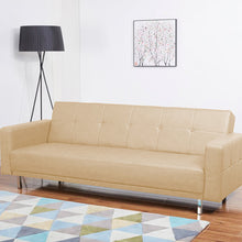 Load image into Gallery viewer, Adorn Homez Graham Sofa Cum Bed in Leatherette