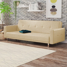 Load image into Gallery viewer, Adorn Homez Graham Sofa Cum Bed in Leatherette
