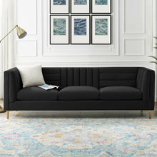 Load image into Gallery viewer, Adorn Homez Mauchuca Premium 3 Seater Sofa In Velvet Fabric