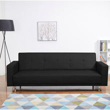 Load image into Gallery viewer, Adorn Homez Graham Sofa Cum Bed in Leatherette