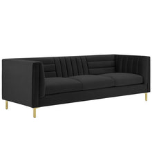 Load image into Gallery viewer, Adorn Homez Mauchuca Premium 3 Seater Sofa In Velvet Fabric