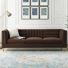 Load image into Gallery viewer, Adorn Homez Mauchuca Premium 3 Seater Sofa In Velvet Fabric