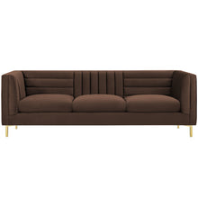 Load image into Gallery viewer, Adorn Homez Mauchuca Premium 3 Seater Sofa In Velvet Fabric