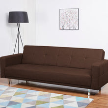Load image into Gallery viewer, Adorn Homez Graham Sofa Cum Bed in Leatherette