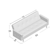 Load image into Gallery viewer, Adorn Homez Graham Sofa Cum Bed in Leatherette